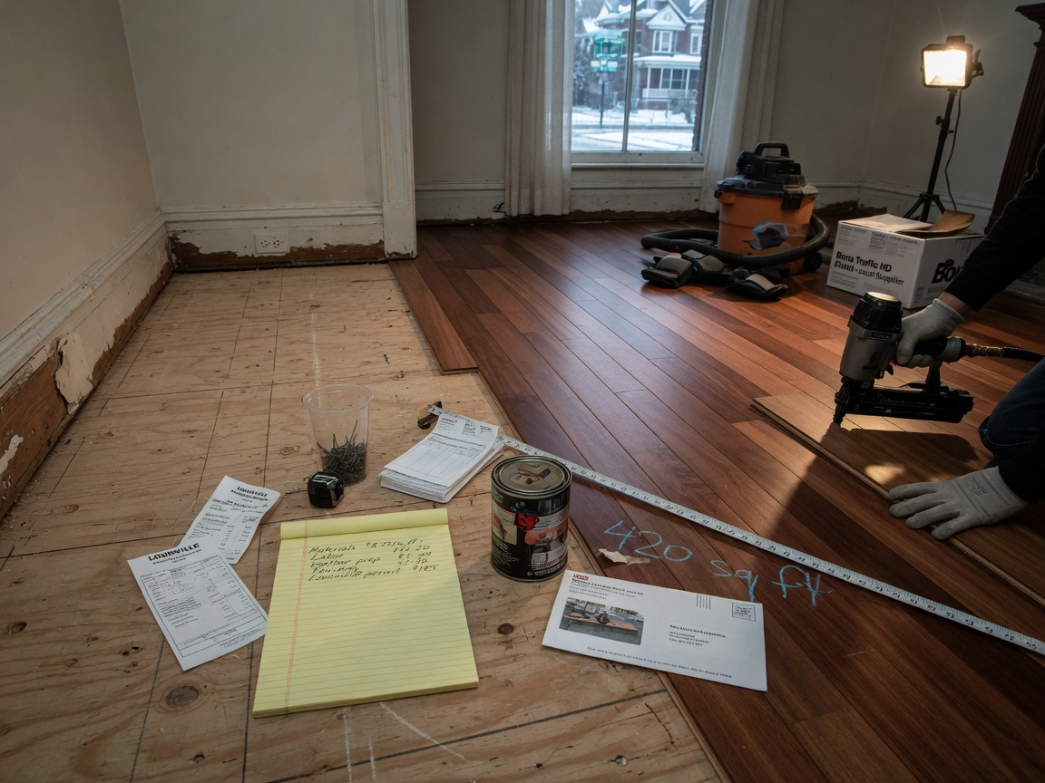 Cost Factors for Hardwood Flooring Installation in Louisville